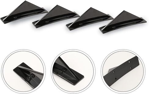 G-PLUS Rear Bumper Lip Splitter Diffuser 4pcs Compatible with Chevy Camaro All Models Shark Fin Spoiler Trim Covers Decoration Set Lip Wing Splitter Decoration Protector Set Glossy in Saudi Arabia
