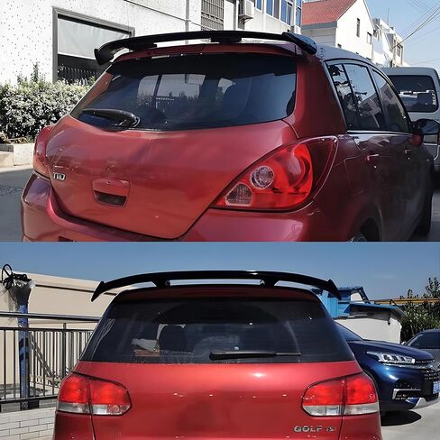 STSEV01 جناح سقف خلفي عالمي مناسب لسيارة Hyundai Veloster 2012-2017، ملحقات خارجية مثبتة على الجناح باللون الأسود اللامع على طراز GT in Kuwait