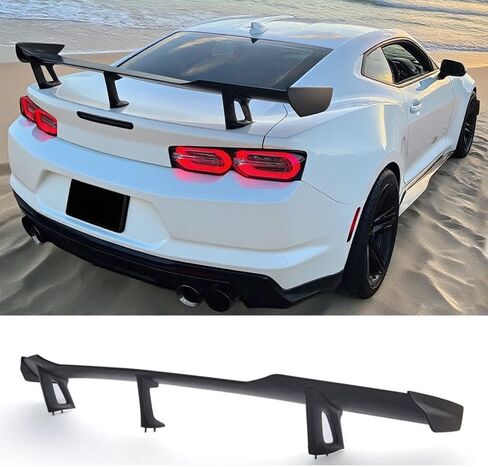 Rear Trunk Spoiler Wing for Chevy Camaro 2016-2023 ZL1 1LE Style LT RS SS Models (Matte Black) in Saudi Arabia