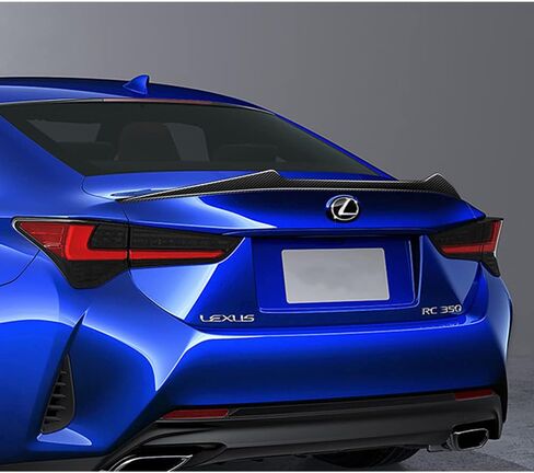 Q1-Tech، جناح سبويلر من ألياف الكربون على شكل حرف V متوافق مع 2015-2024 Lexus RC200t / RC300 / RC350 كوبيه، سبويلر شفة الصندوق الخلفي، 2016 2017 2018 2019 2020 2021 2022 2023 in Saudi Arabia