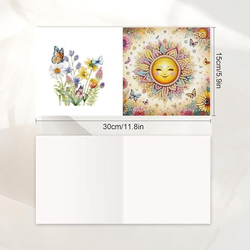 JISHSHAY 6 PCS Diamond Art Greeting Cards Diamond Painting Greeting Cards Diamond Painting Birthday Cards Diamond Art Birthday Cards Diamond Painting Thanksgiving Cards with Envelopes Hummingbird in Saudi Arabia