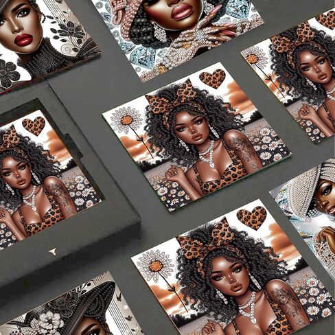 Jishshay 6 PCS Diamond Art Retaing Cards Diamond Painting Cards Mareing Cards Painting Birthday Cards Diamond Art Birthday Cards Diamond Paint in Kuwait