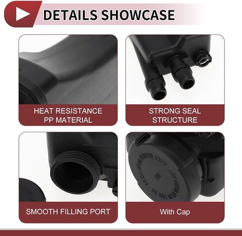 1 Set Engine Coolant Reservoir Water Expansion Tank for BMW 525i 530i 2001-2003 Coolant Radiator Reservoir Bottle with Cap No.17111436381 in Saudi Arabia