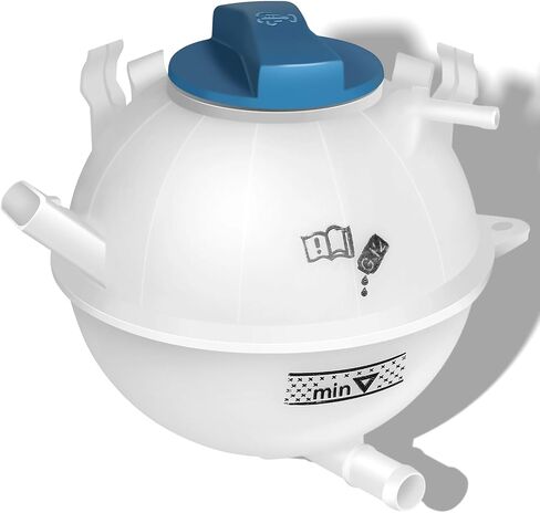 SCITOO Radiator Tank Coolant Recovery Overflow Reservoir Tank Coolant Reservoir Bottle [W/Sensor &with Cap] compatible with for Audi A3 2006-2013,[2.5L,2.0L,1.8L,1.9L] Replace# 1K0121407A,603-253 in Saudi Arabia