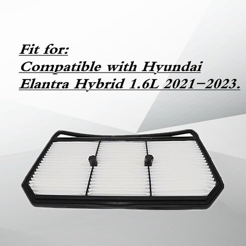 XQSMWF 1.6L Engine Air Filter, Fit for Hyundai Elantra Hybrid 2021 2022 2023 2024 2025 L4 Gas, Replace# 28113BY100 28113-BY100 in Saudi Arabia