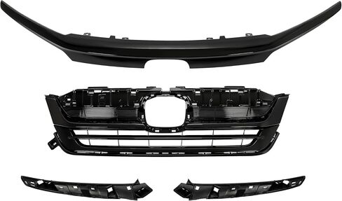 KUAFU Front Grille Grill Compatible with 2019-2022 Honda Pilot Replacement for 71150TG7A50 Painted Bumper Upper Hood Grille Black in Saudi Arabia