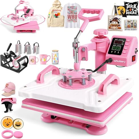 مكبس حراري 15 × 15 بوصة 8 في 1 مع مكبس بهلوان 30 أونصة، ماكينة ضغط القمصان الرقمية المتأرجحة 360 درجة، تصعيد نقل الحرارة بجودة صناعية للتي شيرت/الكوب/الكوب/القبعة/الغطاء/اللوحة in Kuwait