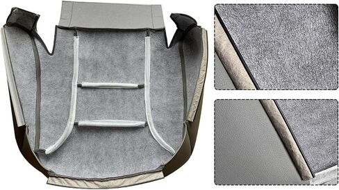 WFLNHB Artificial Leather Front Driver and Passenger Side Bottom and Top Lean Back Seat Cover Grey Replacement for Chevy C1500 K1500 Tahoe Yukon 1995-1999 in Saudi Arabia