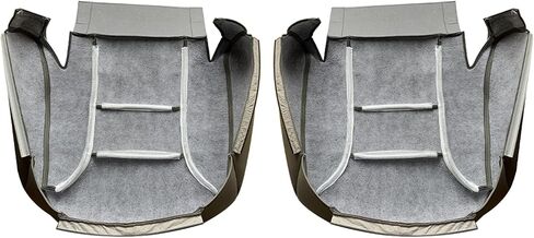 WFLNHB Artificial Leather Front Driver and Passenger Side Bottom and Top Lean Back Seat Cover Grey Replacement for Chevy C1500 K1500 Tahoe Yukon 1995-1999 in Saudi Arabia