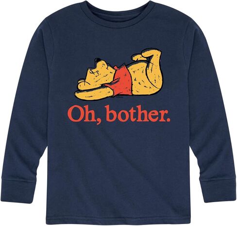 Disney Winnie The Pooh - Oh, Bother - Sketch - Toddler and Youth Long Sleeve Graphic T-Shirt in Saudi Arabia