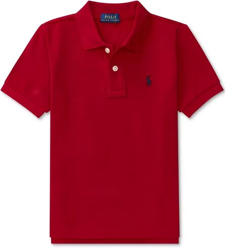 POLO RALPH LAUREN Boys Short Sleeve Mesh Polo Shirt Toddler/Little Kids Size 3T Red in Saudi Arabia