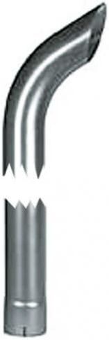 All States Exhaust Stack - 2-1/2" x 48" Curved Chrome in Saudi Arabia