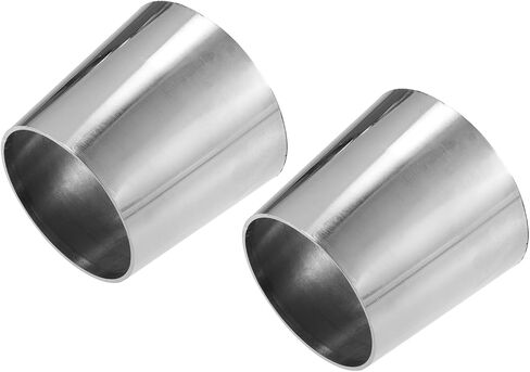 Motoforti Car Mandrel Exhaust Bend Elbow Pipe 304 Stainless Steel Concentric Reducer 2.5" OD to 3" OD 2pcs Long-lasting in Saudi Arabia