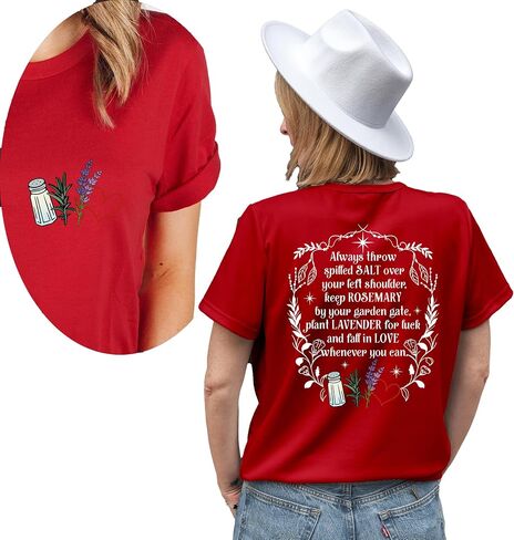 Salt Rosemary Lavender Love Front and Back Shirt, Practical Magic Shirt, Magic Spell Shirt, Halloween Shirt, Witchy Shirt, Trendy Shirt in Saudi Arabia