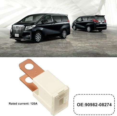 Car Alternator Fuse 90982-08274 120A Compatible with Toyota Compatible with Toyota Alphard 3 Generation in Saudi Arabia