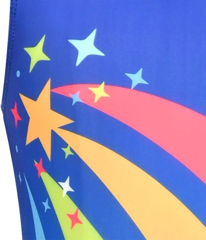 Sunny Fashion Girls One Piece Geometry Gymnastic Leotard Rhinestone Show Sleeveless in Saudi Arabia