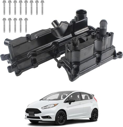 Aluminum Engine Valve Cover with Gasket Compatible with 2013-2019 Ford Escape Fiesta Fusion Transit Connect 1.6L L4 Replaces BM5Z6582A BM5Z-6582-A in Saudi Arabia