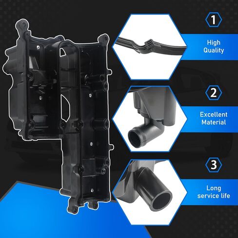 Aluminum Engine Valve Cover with Gasket Compatible with 2013-2019 Ford Escape Fiesta Fusion Transit Connect 1.6L L4 Replaces BM5Z6582A BM5Z-6582-A in Saudi Arabia