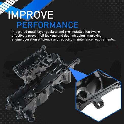 Aluminum Engine Valve Cover with Gasket Compatible with 2013-2019 Ford Escape Fiesta Fusion Transit Connect 1.6L L4 Replaces BM5Z6582A BM5Z-6582-A in Saudi Arabia