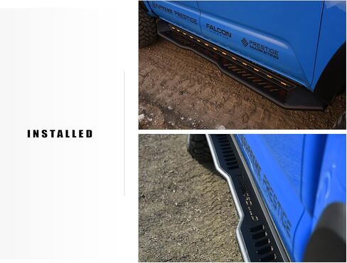 Armordillo FX Sequential LED Running Boards|Compatible with 2020-2025 Jeep Gladiator JT|8735541|Matte Black|Lighted Side Step|Neft Bars in Saudi Arabia