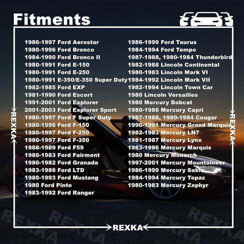 Rexka 25pcs Door Panel Retainers Clips Compatible with Ford N802900 Explorer F-150 F-250 F-350 Mustang Ranger in Saudi Arabia