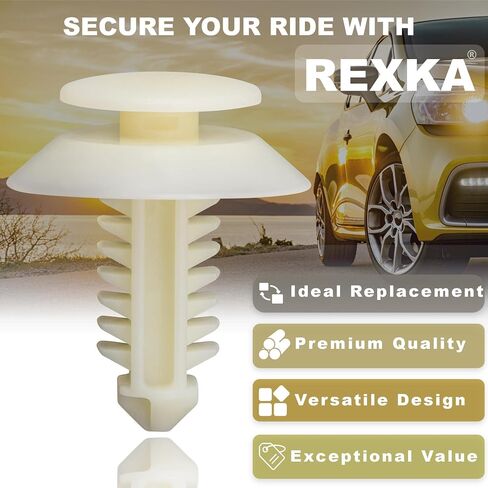 Rexka 25pcs Door Panel Retainers Clips Compatible with Ford N802900 Explorer F-150 F-250 F-350 Mustang Ranger in Saudi Arabia