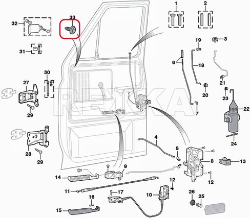 Rexka 25pcs Door Panel Retainers Clips Compatible with Ford N802900 Explorer F-150 F-250 F-350 Mustang Ranger in Saudi Arabia