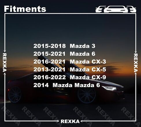 Rexka 15pcs Bumper Grille Grommet Retainer Clip KD45-50-1K5A Compatible with Mazda 3, Mazda 6, CX-3, CX-5, CX-9 in Saudi Arabia