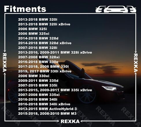 25 قطعة من مشابك تزيين السقف الخارجي من Rexka المتوافقة مع BMW 51137117240 E90 E91 F30 F31 F35 in Saudi Arabia