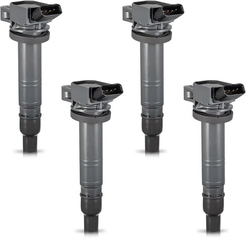 ENA Set of 4 Blue Ignition Coil Pack Compatible with Toyota Corolla Camry 4Runner FJ Tacoma Tundra Solara Matrix Hiace xB IS GS LC500 2.4L 2.7L 2.5L 4.0L 5.0L Replacement for UF495 C1426 90919-02248 in Saudi Arabia