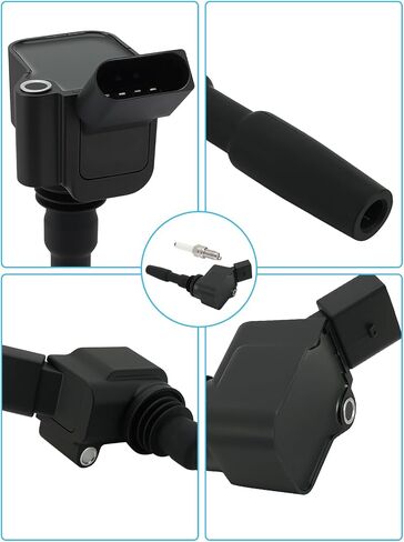 Set Of 4 UF717 Ignition Coil Pack & Iridium Spark Plugs (1.4L Only) For Volkswagen/VW Jetta 2014-2018,For Audi A3 Sportback e-tron 2016-2018, Replace # UF779 5C1901 in Saudi Arabia