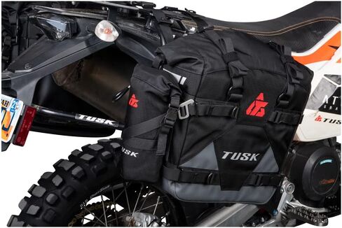 رفوف TUSK Pannier حقائب الطيار وحاملات الزجاجات مع الرف العلوي والإطار الفرعي يدعم أسود/رمادي لهوندا XR650L 1993-2009,2012-2025 in Saudi Arabia