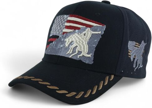 Trendy Apparel Shop Rodeo Horse Embroidered Mesh Back Baseball Cap in Saudi Arabia