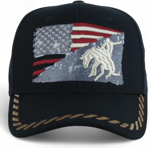Trendy Apparel Shop Rodeo Horse Embroidered Mesh Back Baseball Cap in Saudi Arabia