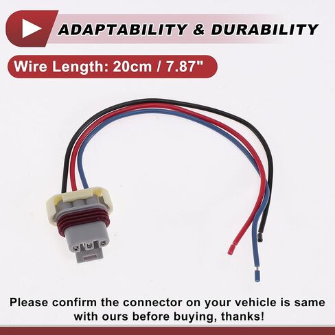 1 Set Front Turn Signal Light Socket Wiring for Freightliner Cascadia No.224394025/224394045 Headlight Lamp Bulb Pigtail Connector Harness in Saudi Arabia