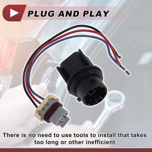1 Set Front Turn Signal Light Socket Wiring for Freightliner Cascadia No.224394025/224394045 Headlight Lamp Bulb Pigtail Connector Harness in Saudi Arabia