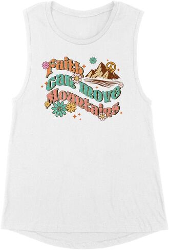 Faith Can Move Mountains Women's Muscle Tank in Saudi Arabia