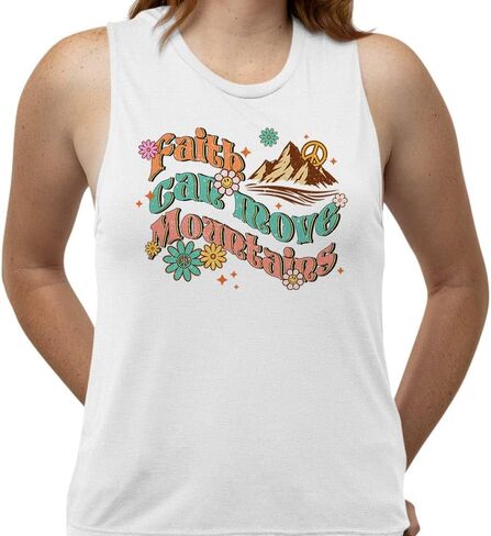 Faith Can Move Mountains Women's Muscle Tank in Saudi Arabia