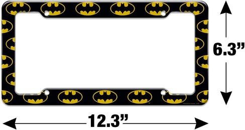 GRAPHICS & MORE Batman Classic Bat Shield Logo License Plate Tag Frame in Saudi Arabia