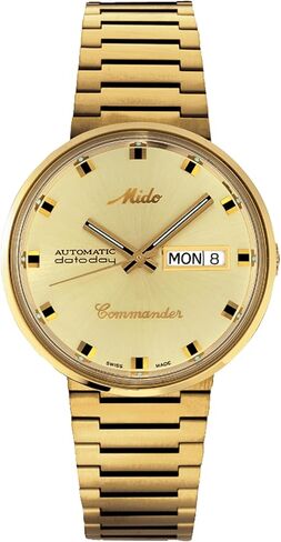 ساعة MIDO Commander 1959 - ساعة سويسرية أوتوماتيكية للرجال - مينا أصفر - هيكل 37 ملم - M842932813 in Saudi Arabia