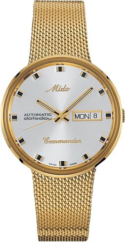 ساعة MIDO Commander 1959 - ساعة سويسرية أوتوماتيكية للرجال - مينا أصفر - هيكل 37 ملم - M842932813 in Saudi Arabia