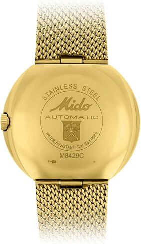 ساعة MIDO Commander 1959 - ساعة سويسرية أوتوماتيكية للرجال - مينا أصفر - هيكل 37 ملم - M842932813 in Saudi Arabia