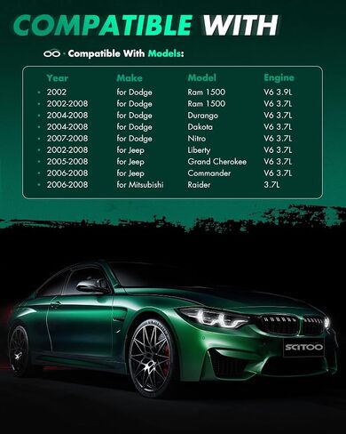 ملفات الإشعال SCITOO وشمعات الإشعال إيريديوم مناسبة لسيارات BMW 545i 645Ci 745i 745Li X5 Morgan Aero 8 UF522 8 ملفات تشغيل محرك السيارات مع 8 شمعات الإشعال إيريديوم in Saudi Arabia