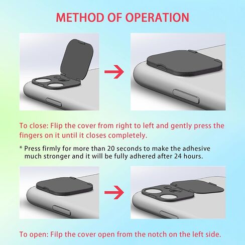 Phone Camera Lens Cover Compatible for iPhone 13/iPhone 13 Mini,Camera Lens Protector to Protect Privacy and Security,Strong Adhesive in Kuwait