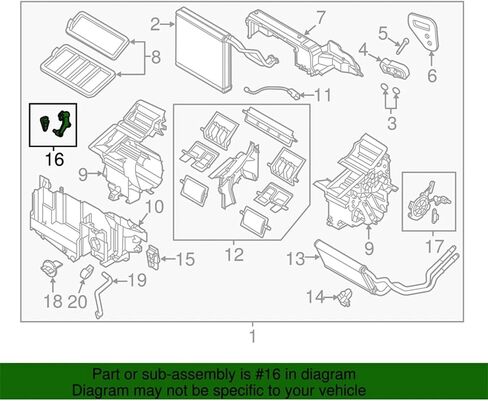 BHS261A20A New Temperature Link Set Assembly Fit for 2014-2018 Mazda 3 BHS2-61-A20A in Saudi Arabia