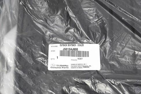 Genuine Subaru Outback 2010-2014 Seat Back Protector - J501SAJ600 in Saudi Arabia
