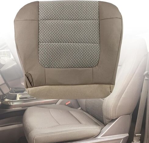 Driver Side Bottom Replacement Cloth Seat Cover, FTZT02 Khaki Bottom Leather Seat Cover Compatible for F150 XLT 2001 2002 2003 in Saudi Arabia