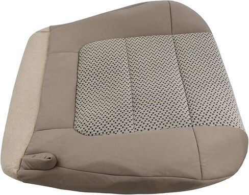 Driver Side Bottom Replacement Cloth Seat Cover, FTZT02 Khaki Bottom Leather Seat Cover Compatible for F150 XLT 2001 2002 2003 in Saudi Arabia