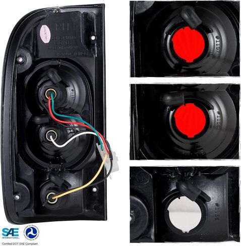 AKKON - For 1995-2000 Toyota Tacoma Pickup Truck JDM Black Tail Brake Lights Set Left + Right Pair in Saudi Arabia