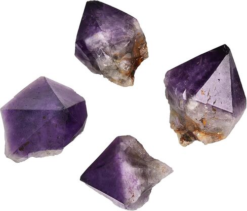 AMOYSTONE Natural Quartz Cluster Unique Minerals Healing Crystal Ore Specimen Home Office Table Decorative Stones Kids Geography Rocks 10.5-17.6 oz/pc in Kuwait